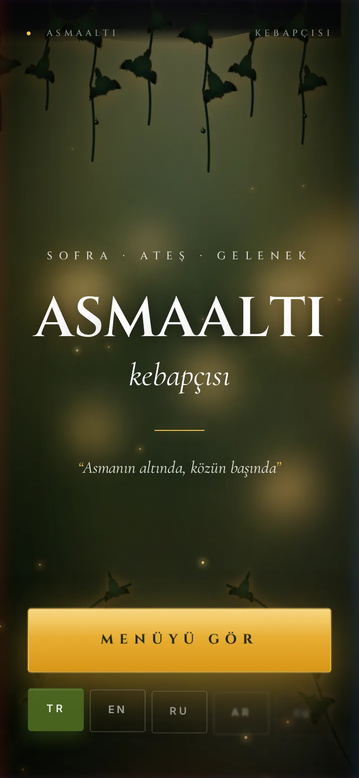Asmaaltı Kebapçısı menü önizleme