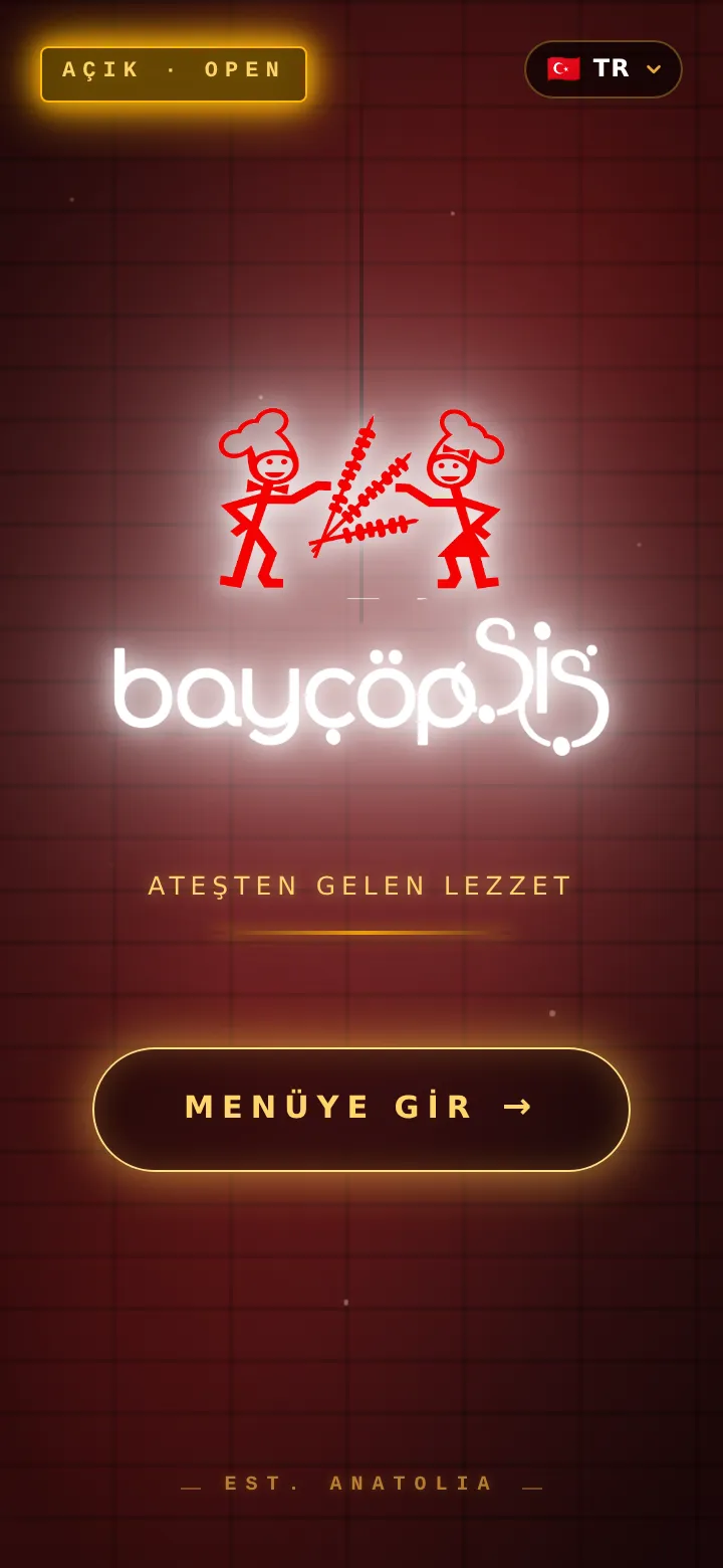 Bay Çöp Şiş menü önizleme