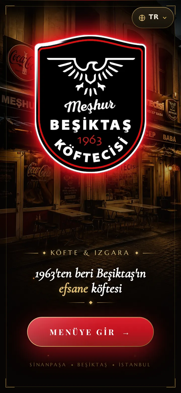Meşhur Beşiktaş Köftecisi menü önizleme