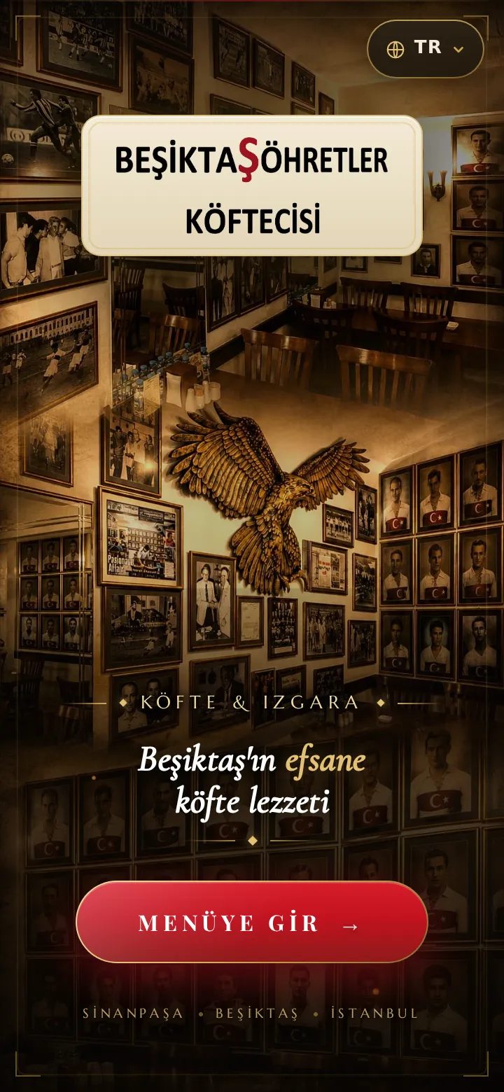 Beşiktaş Şöhretler Köftecisi menü önizleme