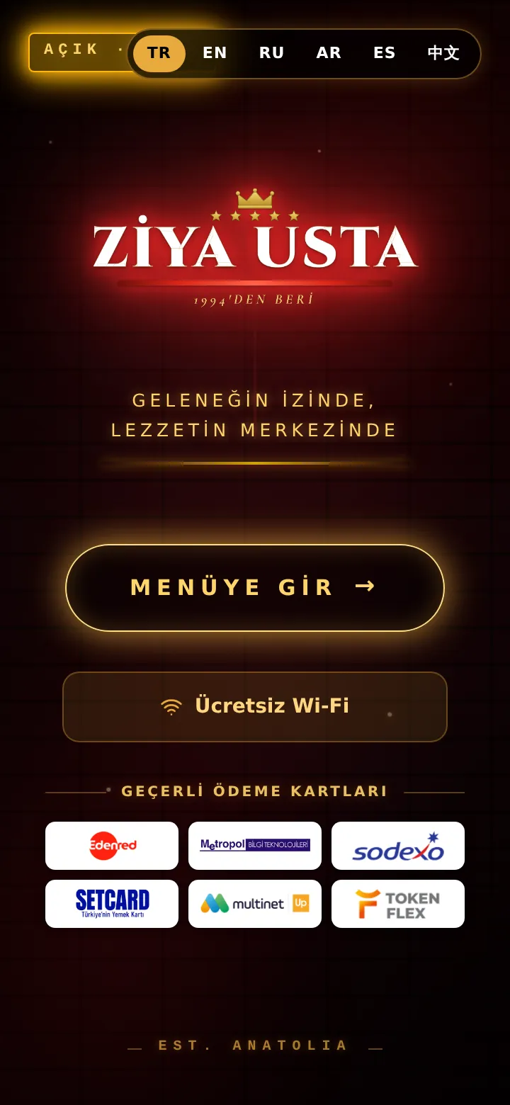 Ziya Usta Paket menü önizleme