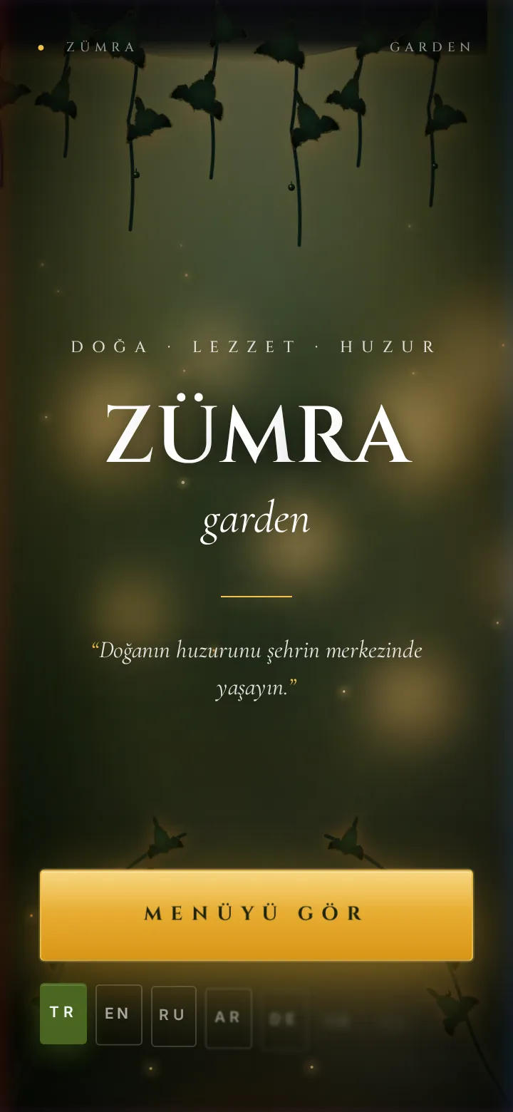 Zümra Garden menü önizleme